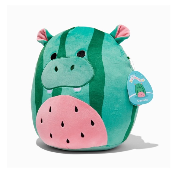 ⚡️NWT 12” Damaris the Watermelon Hippo 🍉 Squishmallow - Crossover Squad Series 1 - Picture 3 of 6